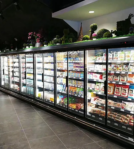 Refrigerador comercial y puertas de congelador de vidrio